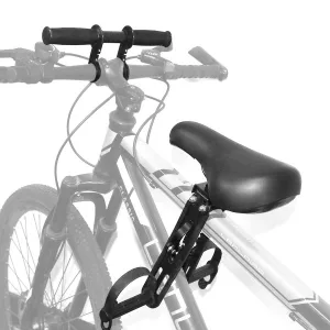 Front-Mounted Child Bike Seat - Black Seat-Handlebar