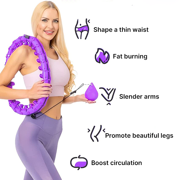 Hula hoops help strengthen your abdomen, back and waist