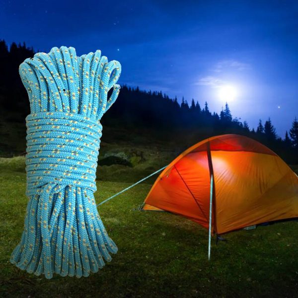 Camping Tent Cord,Utility Rope Tent Rope Cord Reflective - Camping