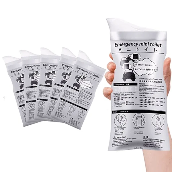 Disposable urinate pee bag for travel