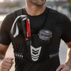 running water bottle holder vest, running vest with water bottle holder