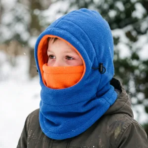 Winter Warm Balaclava Hat with Drawstrings for Kids